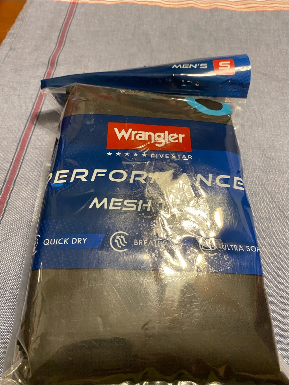 Wrangler Performance Mesh Shirt - Blue & Black